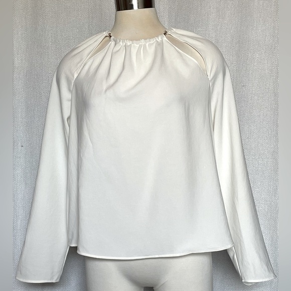 NWT Zara ecru blouse - Picture 1 of 8